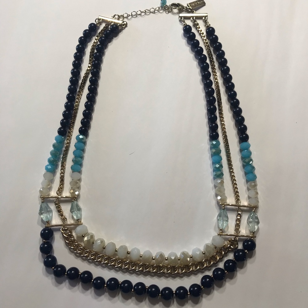 Multi-Hue Blue Necklace